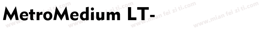 MetroMedium LT字体转换